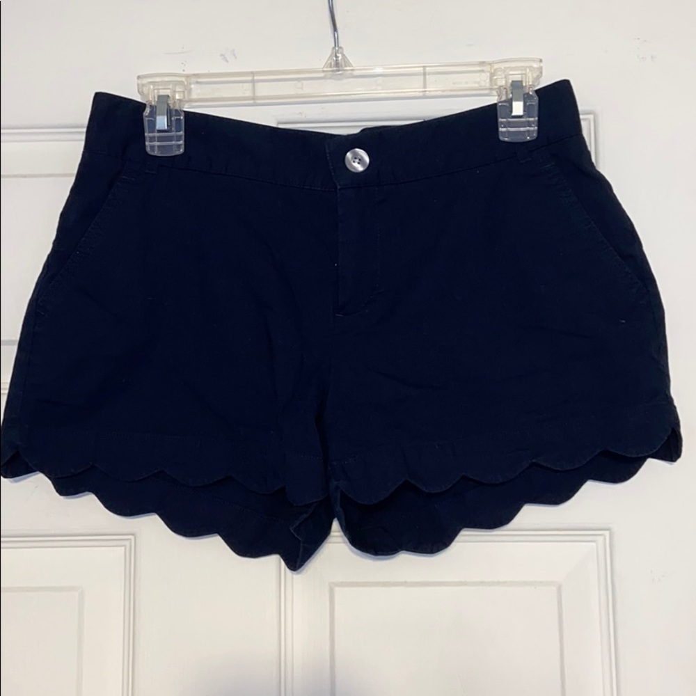 Navy Lauren James poplin short